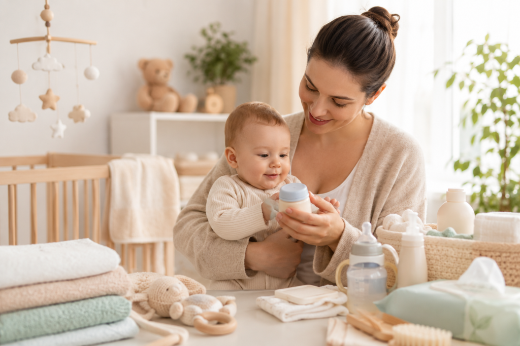 Carinho Mãe e Bebê
